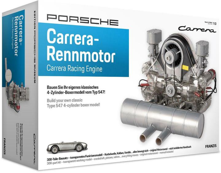 Actual product image Franzis Porsche Carrera racing engine