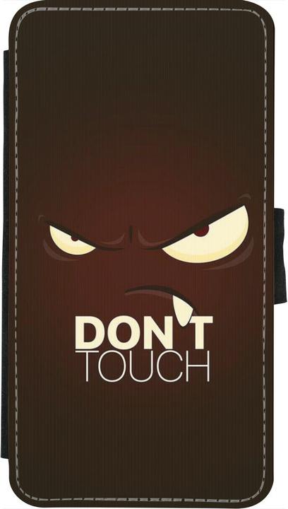 Produktbild PhoneLook Hülle Wallet schwarz Angry Dont Touch (Apple iPhone X, Apple iPhone XS)
