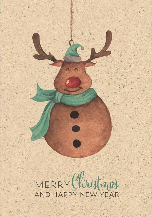 Produktbild Merry Christmas and Happy New Year (1 Stk.)