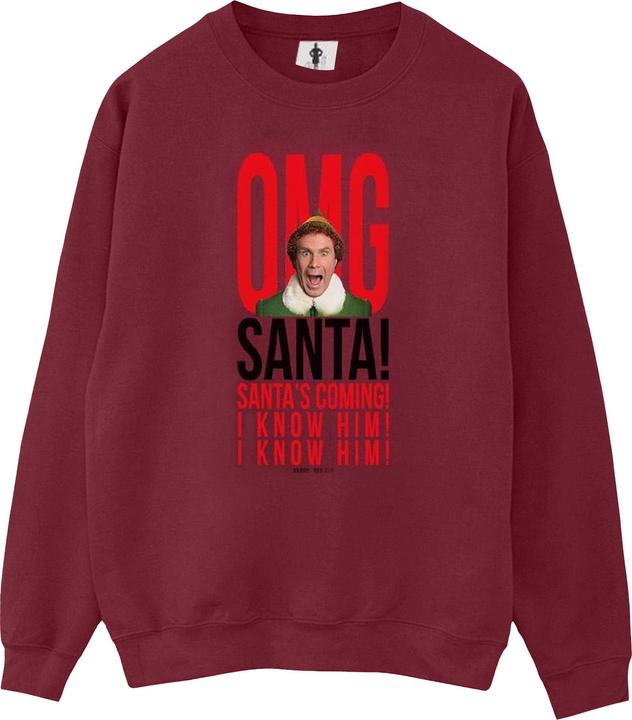 Elf OMG Santa I Know Him Sweatshirt (M)