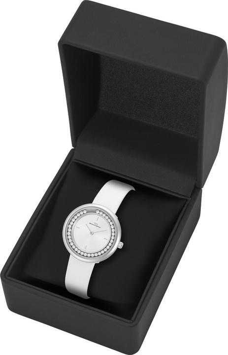 Produktbild Damen Quarzuhr Pearl Echtleder Weiss - 32220 (Analoguhr, 32 mm)