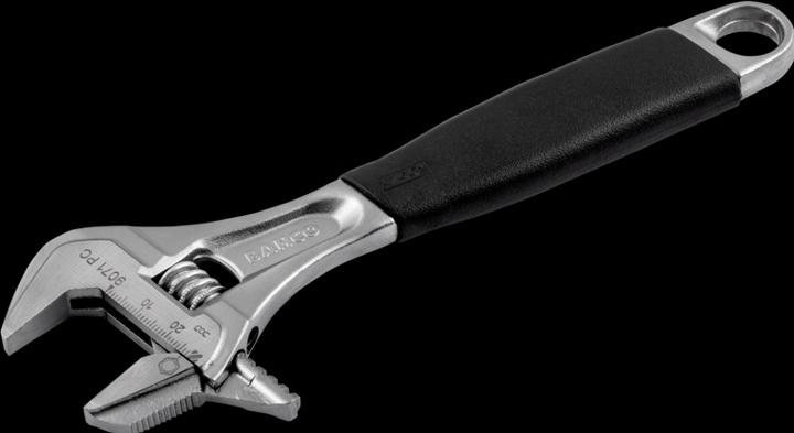 Actual product image Bahco 28 mm ERGO adjustable spanner, with rubberised handle and adjustable jaw (28 mm)