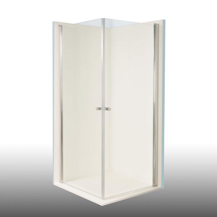 Actual product image Dusbad Shower cubicle/ shower enclosure Vital 2 swing door/ corner shower (80 cm, 80 cm, 202.50 cm)