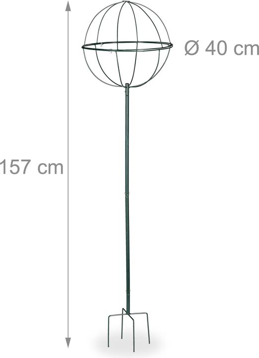 Actual product image Relaxdays Globe Trellis Set of 2 (40 cm, 40 cm)
