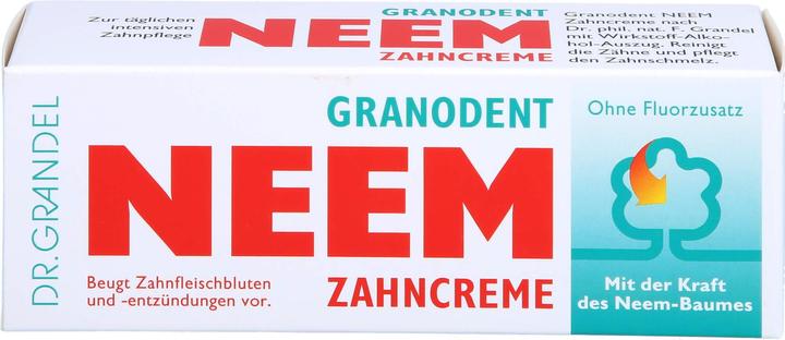 Dr Grandel DR:GRANDEL Granodent NEEM Zahncreme ohne Fluorzusatz, 50 ml Zahncreme