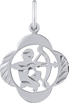 Silvego Silver pendant zodiac sign Sagittarius - four-leaf clover SILVEGOB10281S12