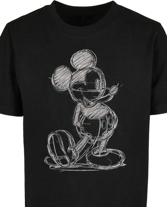 Actual product image Absolute Cult Kids Mickey Mouse - Sketch Kick Basic Tee 2.0 - 124365 (158, 164)
