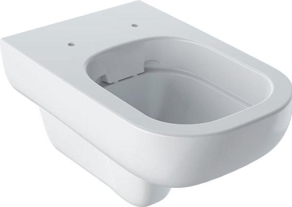 Actual product image Geberit Keramag / rimless low-level WC Smyle Rimfree white wall-hung with coating 5002100