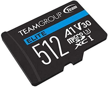 Produktbild Team Electronic Team ELITE - Flash-Speicherkarte (SD-Adapter inbegriffen) - 512GB - A1 / Video Class V30 / UHS-I U3 (512 GB, microSDXC, U3, UHS-I)