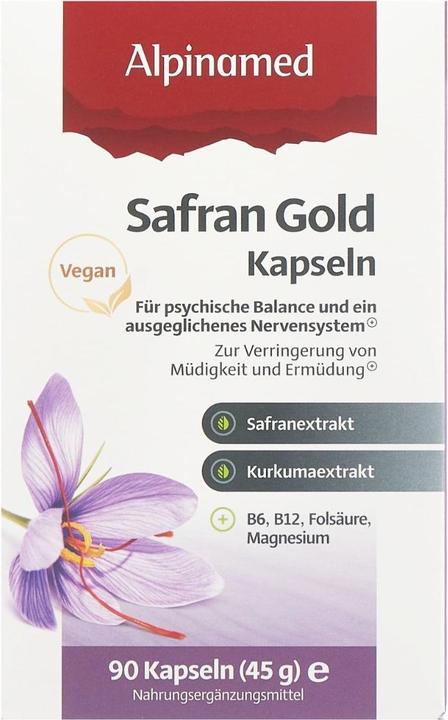 Actual product image Alpinamed Saffron Gold (90 Piece, Capsules, 88 g)