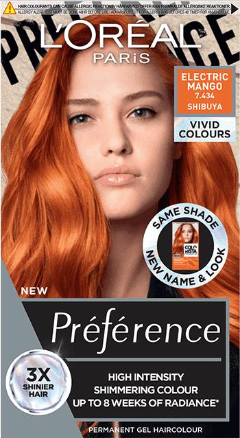Actual product image L'Oréal Paris Préférence Vivids (Colorista) (7.46 Electric Mango)