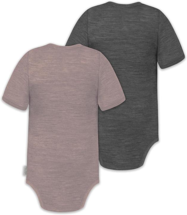 Image du produit Normani Lot de 2 bodies manches courtes bébé mérinos "Tihoi" - 9317 (80)