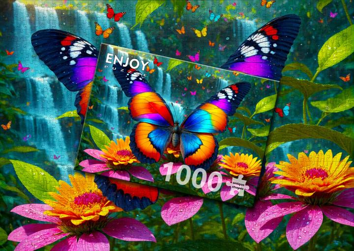 Actual product image Enjoy Puzzle Puzzle 1000 pieces - Butterfly in the Forest (1000 pieces)