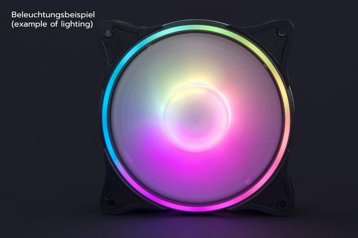 Actual product image Alphacool Rise Aurora PWM fan (120 mm, 1 x)