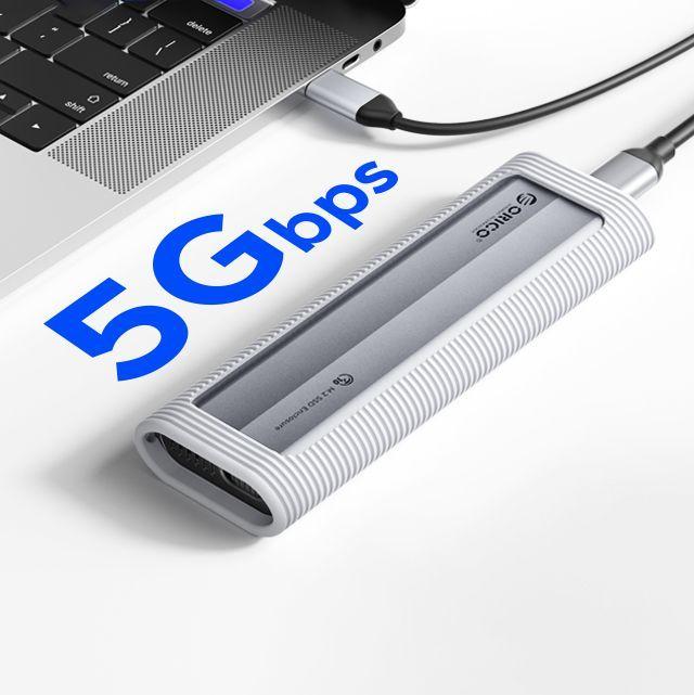 Produktbild Orico Other Computer Accessory AXM2F-V1 M.2 NGFF USB-C 5Gb/s Disk Drive - Gray (M.2 2280)