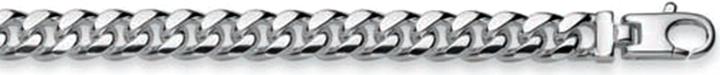 Natsumi Schmuck Halskette Silber 925 Panzer 5.6MM (925 Sterling Silber, 42 cm)