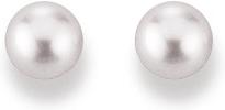 Natsumi Schmuck Ohrstecker Akoya Perle Gelbgold 18K/750 Ø 6-6.5mm (750/18 K Gelbgold)