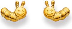 Immagine prodotto Natsumi Schmuck Orecchini Caterpillar in oro 18K/750 (Oro giallo 750/18 K Oro giallo)
