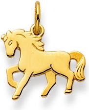 Natsumi Schmuck Anhänger Pferd Gold 18K/750 (750/18 K Gelbgold)