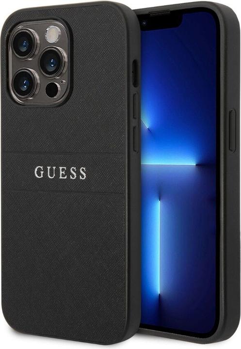 Immagine prodotto Guess Custodia in pelle PU Saffiano per Apple iPhone 14 Pro - nero (Apple iPhone 14 Pro)