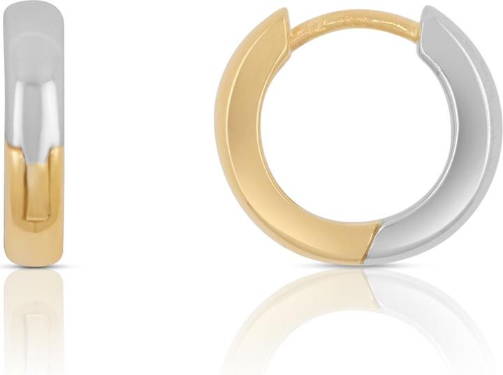 Image du produit Muau Créoles (750, Or blanc, Or jaune 18 carats)