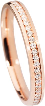 Natsumi Schmuck Diamantring Alliance Rotgold 18K/750 F/G VS Neon Kanal (48, 750/18 K Gold)