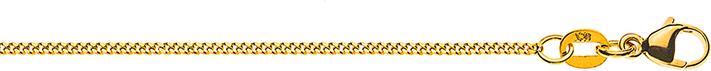 Natsumi Schmuck Halskette Gelbgold 14K/585 Panzer 1.4mm (585/14 K Gelbgold, 45 cm)