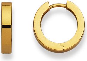 Image du produit Natsumi Schmuck Créoles à clapet en or jaune 18K/750 Ø 15mm plat (750/18 K Or jaune)