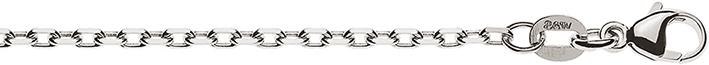 Natsumi Schmuck Halskette Weissgold 18K/750 Anker 4-fach 1.8mm (750/18 K Weissgold, 60 cm)
