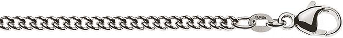 Natsumi Schmuck Halskette Weissgold 18K/750 Rundpanzer 2.8mm (750/18 K Weissgold, 60 cm)
