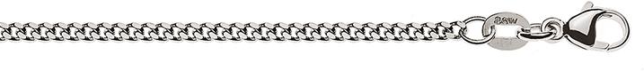 Natsumi Schmuck Halskette Weissgold 18K/750 Panzer 1.8mm (750/18 K Weissgold, 38 cm)