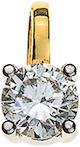 Natsumi Schmuck Anhänger Diamant Gelbgold 18K/750 0.10 ct H si (750/18 K Gelbgold)