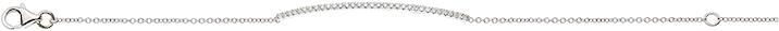 Immagine prodotto Natsumi Schmuck Bracciale di diamanti in oro bianco 18K/750 con 33 diamanti (19 cm, Oro bianco 750/18 K)