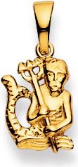 Natsumi Schmuck Anhänger Sternzeichen Wassermann Gelbgold 18K/750 (750/18 K Gelbgold)