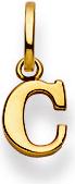 Natsumi Schmuck Anhänger Buchstabe C Gelbgold 18K/750 (750/18 K Gelbgold)