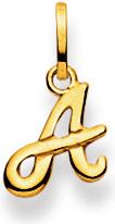 Natsumi Schmuck Anhänger Buchstabe A Gelbgold 18K/750 (750/18 K Gelbgold)