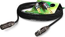 Actual product image Hicon SG0Q-1000-SW XLR connection cable (1x XLR socket 3-pin - 1x XLR plug 3-pin) 10.00m Schwa (10 m, XLR)