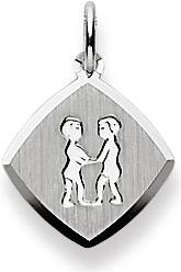 Natsumi Schmuck Anhänger Sternzeichen Zwillinge Weissgold 18K/750 (750/18 K Weissgold)