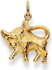 Natsumi Schmuck Anhänger Sternzeichen Stier Gelbgold 18K/750 gross (750/18 K Gelbgold)