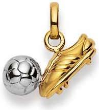 Image du produit Natsumi Schmuck Pendentif chaussure de football en or jaune 18K/750 bicolor (750/18 K Or jaune)