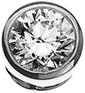 Image du produit Natsumi Schmuck Pendentif diamant or blanc 18C/750 0.10 ct H (Or blanc 750/18 K)