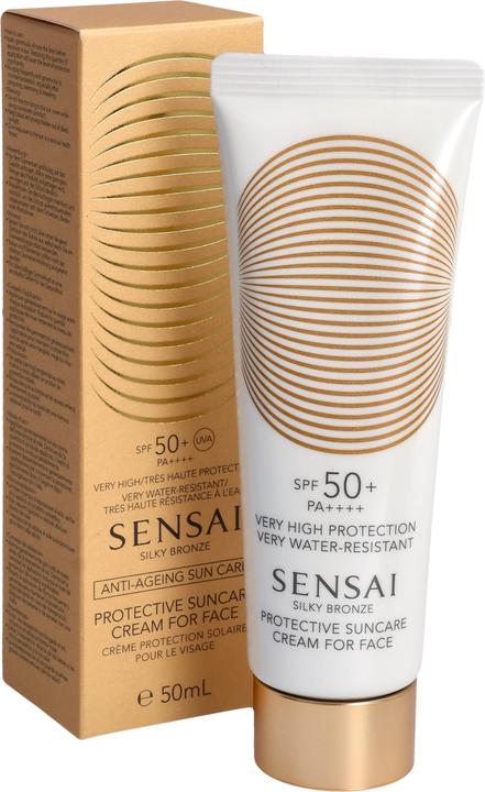 Actual product image Sensai Silky Bronze Protective Suncare Cream For Face SPF50 50ml (Sun cream face, SPF 50, 50 ml)