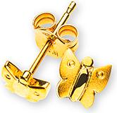 Immagine prodotto Natsumi Schmuck Orecchini a perno Farfalle in oro giallo 18K/750 (Oro giallo 750/18 K Oro giallo)