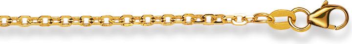 Natsumi Schmuck Halskette Gelbgold 18K/750 Spiegelanker 2.1mm (750/18 K Gelbgold, 42 cm)