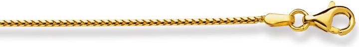 Natsumi Schmuck Halskette Gelbgold 18K/750 Fuchsschwanz 1.2mm (750/18 K Gelbgold, 50 cm)