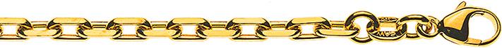 Natsumi Schmuck Halskette Gelbgold 18K/750 Anker geschliffen 2.9mm (750/18 K Gelbgold, 42 cm)