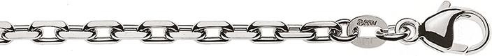 Natsumi Schmuck Halskette Weissgold 18K/750 Anker 4-fach 2.9mm (750/18 K Weissgold, 50 cm)