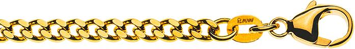 Natsumi Schmuck Halskette Gelbgold 18K/750 Panzer 3.2mm (750/18 K Gelbgold, 55 cm)