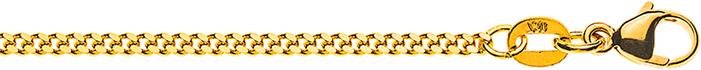 Natsumi Schmuck Halskette Gelbgold 18K/750 Panzer 1.8mm (750/18 K Gelbgold, 40 cm)
