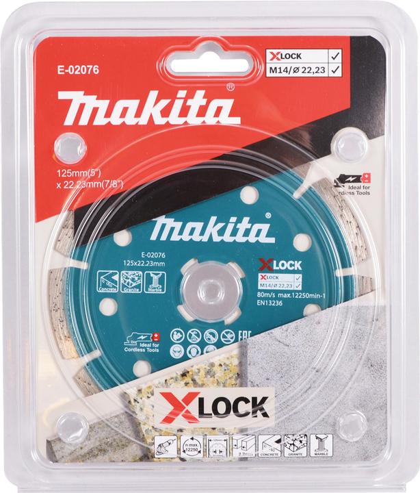 Actual product image Makita Diamond disc 125mm X-Lock concrete